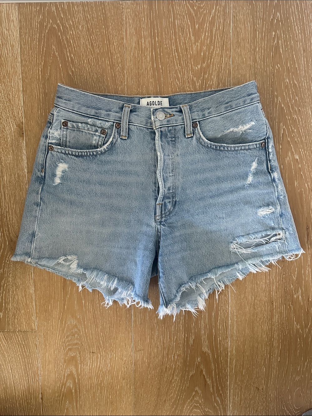 Agolde Parker Long Shorts Swapmeet - Picture 3 of 7